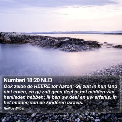 Numberi 18:20 NLD Bible Verse Image
