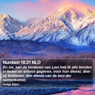 Numberi 18:21 NLD Bible Verse Image
