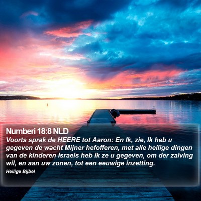 Numberi 18:8 NLD Bible Verse Image