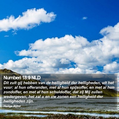 Numberi 18:9 NLD Bible Verse Image