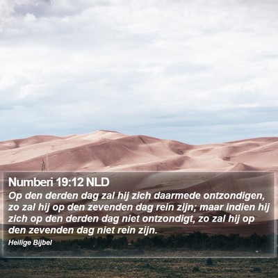 Numberi 19:12 NLD Bible Verse Image