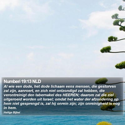 Numberi 19:13 NLD Bible Verse Image