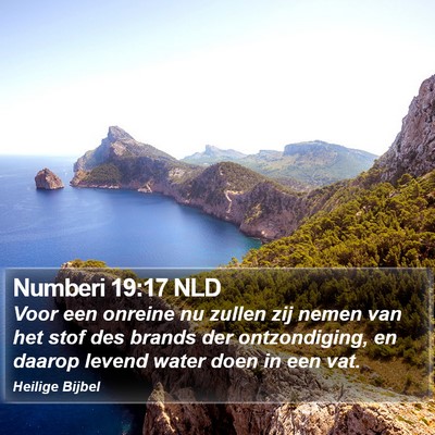 Numberi 19:17 NLD Bible Verse Image