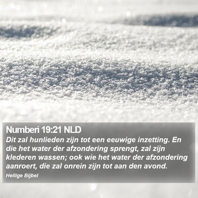 Numberi 19:21 NLD Bible Verse Image