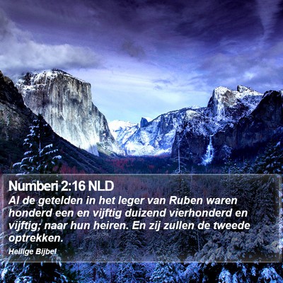 Numberi 2:16 NLD Bible Verse Image
