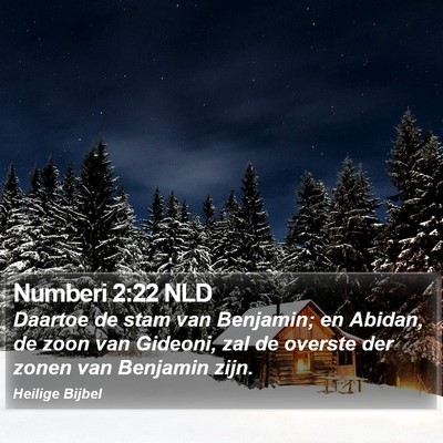 Numberi 2:22 NLD Bible Verse Image