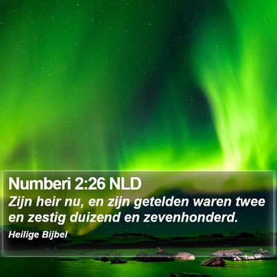 Numberi 2:26 NLD Bible Verse Image