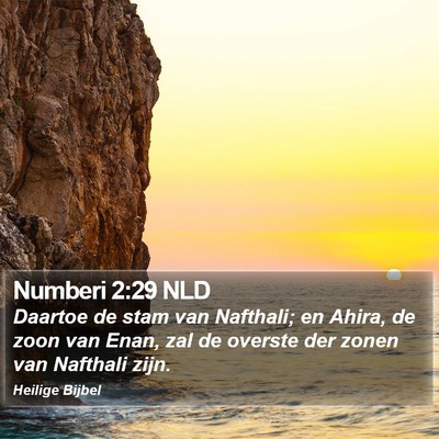Numberi 2:29 NLD Bible Verse Image
