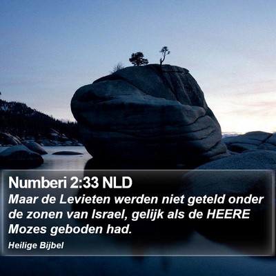 Numberi 2:33 NLD Bible Verse Image