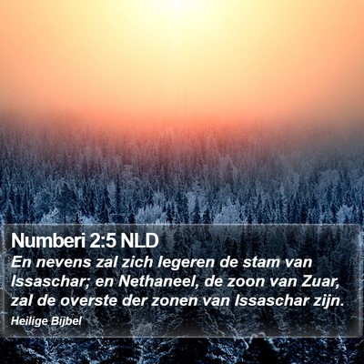 Numberi 2:5 NLD Bible Verse Image