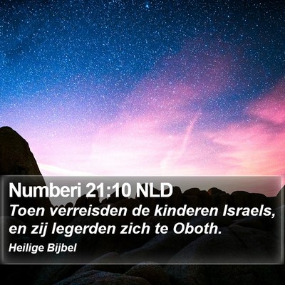 Numberi 21:10 NLD Bible Verse Image