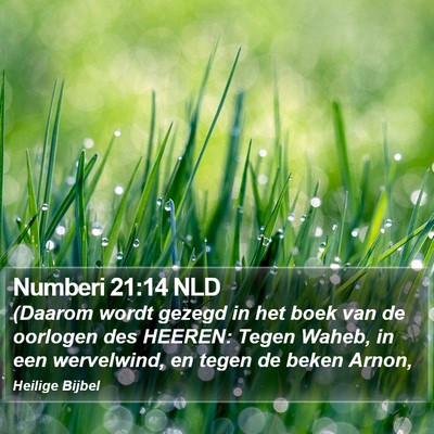 Numberi 21:14 NLD Bible Verse Image