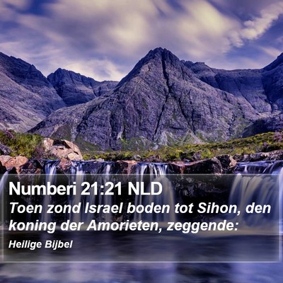 Numberi 21:21 NLD Bible Verse Image