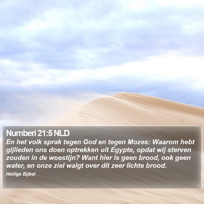 Numberi 21:5 NLD Bible Verse Image