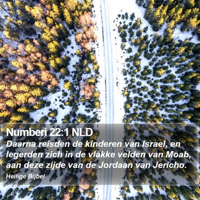 Numberi 22:1 NLD Bible Verse Image