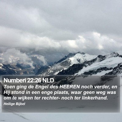 Numberi 22:26 NLD Bible Verse Image