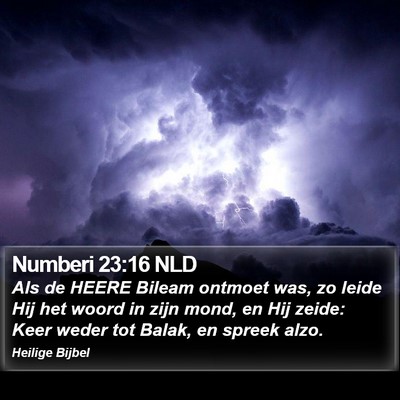 Numberi 23:16 NLD Bible Verse Image