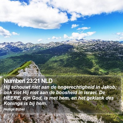 Numberi 23:21 NLD Bible Verse Image