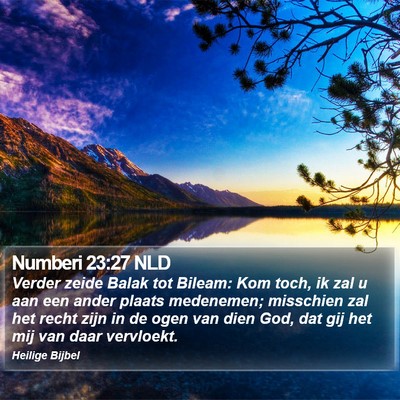 Numberi 23:27 NLD Bible Verse Image