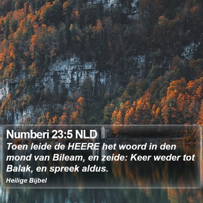 Numberi 23:5 NLD Bible Verse Image