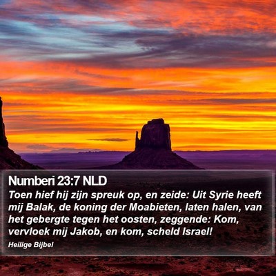 Numberi 23:7 NLD Bible Verse Image