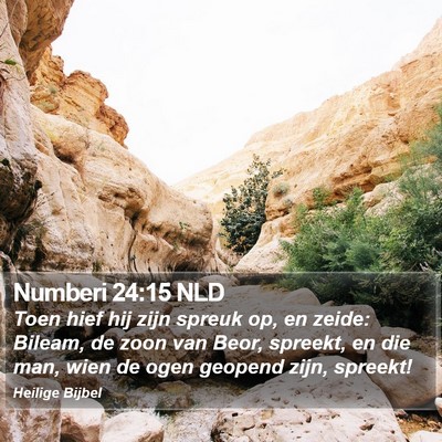 Numberi 24:15 NLD Bible Verse Image