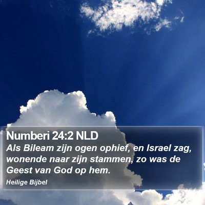 Numberi 24:2 NLD Bible Verse Image