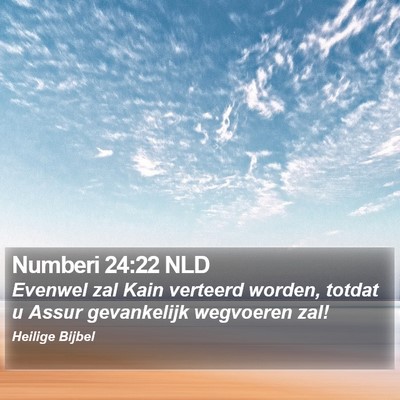 Numberi 24:22 NLD Bible Verse Image