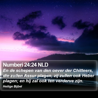 Numberi 24:24 NLD Bible Verse Image