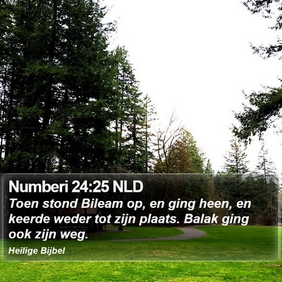 Numberi 24:25 NLD Bible Verse Image