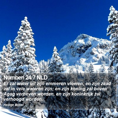 Numberi 24:7 NLD Bible Verse Image