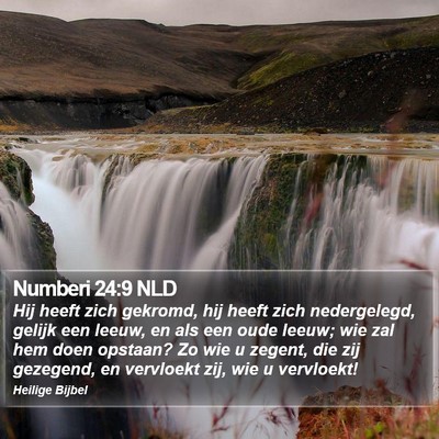 Numberi 24:9 NLD Bible Verse Image