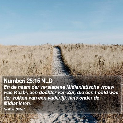Numberi 25:15 NLD Bible Verse Image