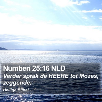 Numberi 25:16 NLD Bible Verse Image