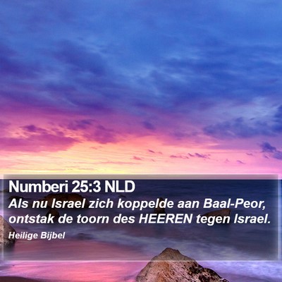 Numberi 25:3 NLD Bible Verse Image