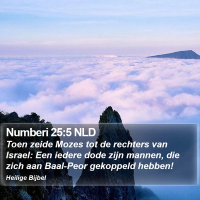 Numberi 25:5 NLD Bible Verse Image