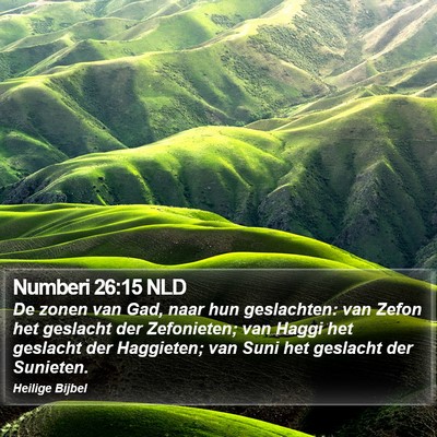 Numberi 26:15 NLD Bible Verse Image