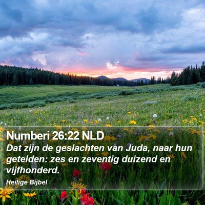 Numberi 26:22 NLD Bible Verse Image