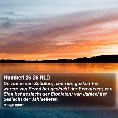 Numberi 26:26 NLD Bible Verse Image