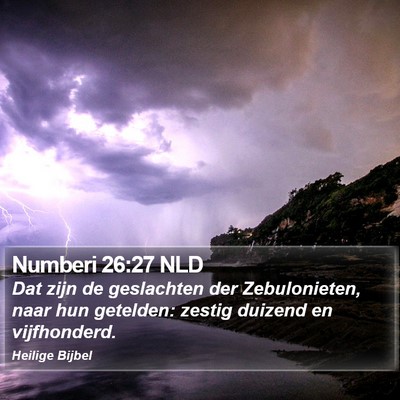 Numberi 26:27 NLD Bible Verse Image
