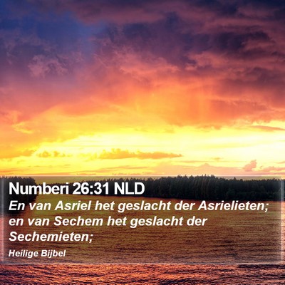 Numberi 26:31 NLD Bible Verse Image
