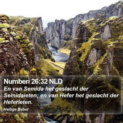 Numberi 26:32 NLD Bible Verse Image