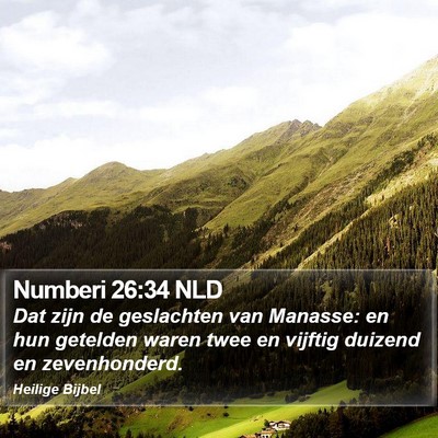 Numberi 26:34 NLD Bible Verse Image
