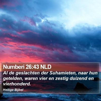 Numberi 26:43 NLD Bible Verse Image