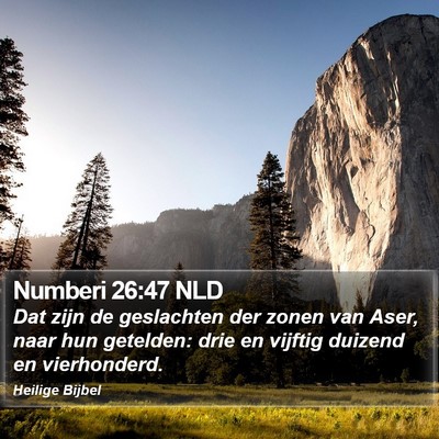 Numberi 26:47 NLD Bible Verse Image