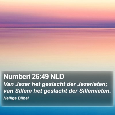 Numberi 26:49 NLD Bible Verse Image