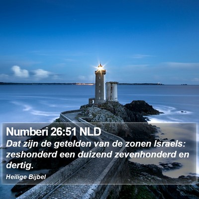 Numberi 26:51 NLD Bible Verse Image