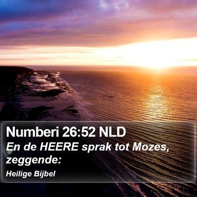 Numberi 26:52 NLD Bible Verse Image