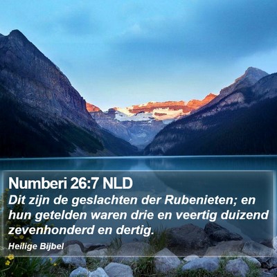 Numberi 26:7 NLD Bible Verse Image