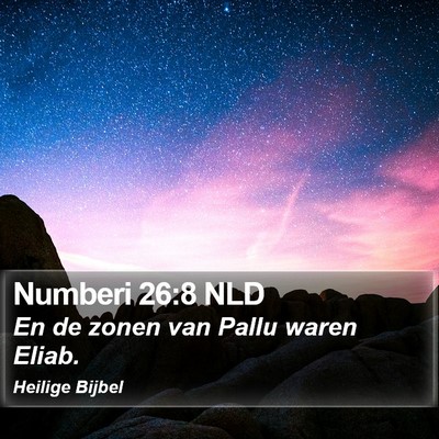 Numberi 26:8 NLD Bible Verse Image